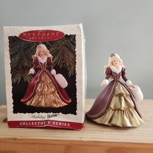 Hallmark Keepsake Holiday Barbie 1996 Mattel Ornament Vintage